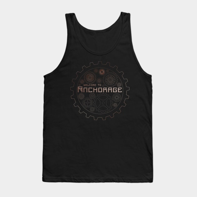 Mortal Engines Welcome to Anchorage Tank Top by Bevatron